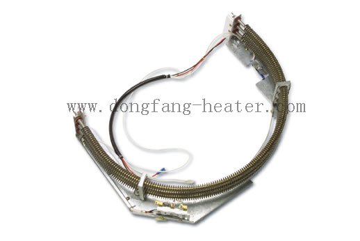 Auxiliary electric heater for patio air conditioner